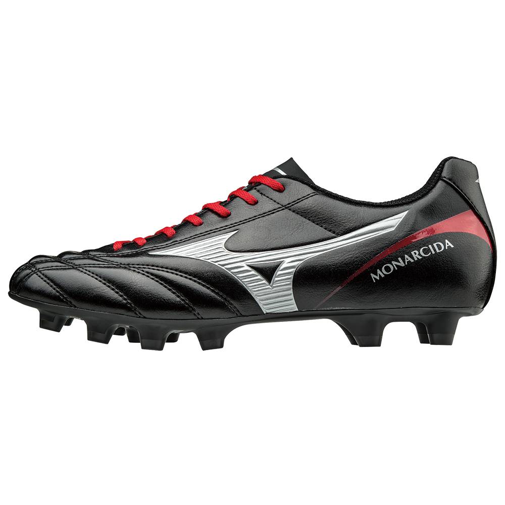 Scarpe Calcio Mizuno Monarcida 2 FS MD Uomo - Nere/Argento - 74259-THYQ